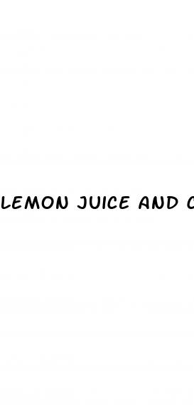 lemon juice and coffee for erectile dysfunction