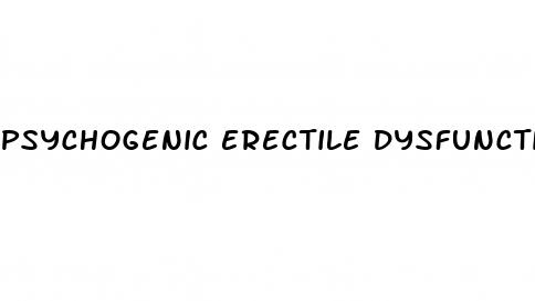 psychogenic erectile dysfunction classification and management