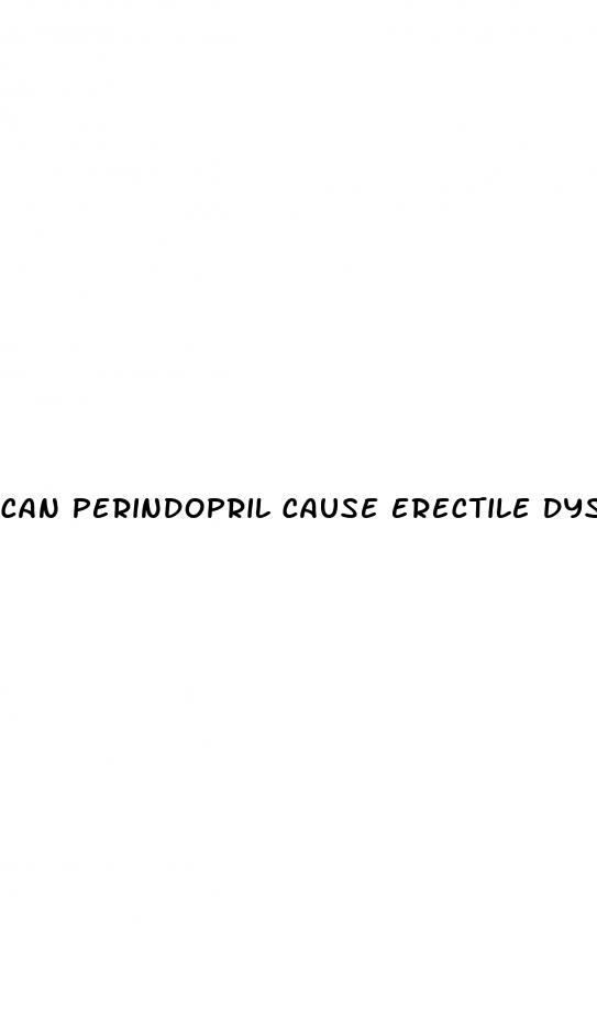 can perindopril cause erectile dysfunction