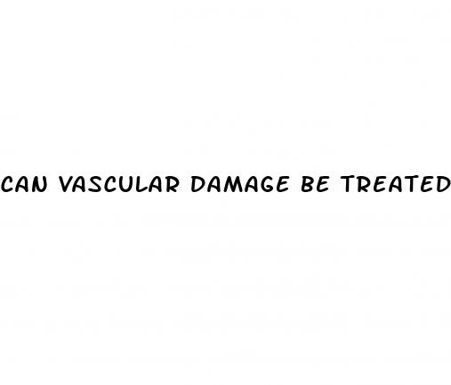 can vascular damage be treated to treat erectile dysfunction