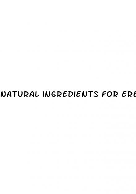 natural ingredients for erectile dysfunction