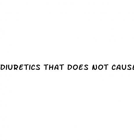 diuretics that does not cause erectile dysfunction