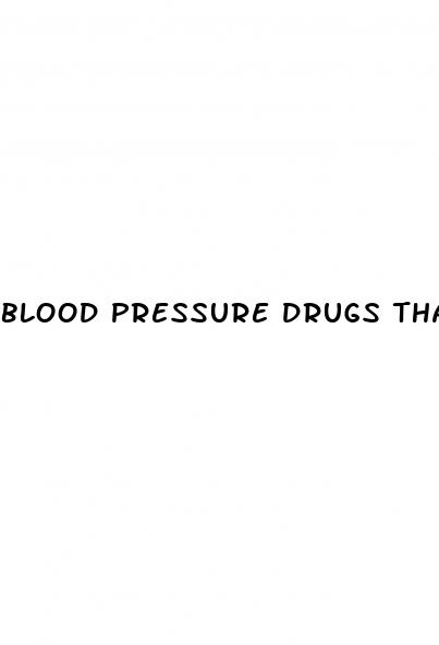 blood pressure drugs that cause erectile dysfunction