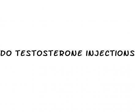 do testosterone injections help with erectile dysfunction