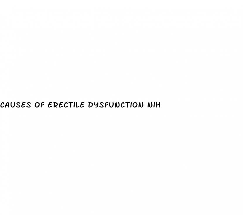 causes of erectile dysfunction nih