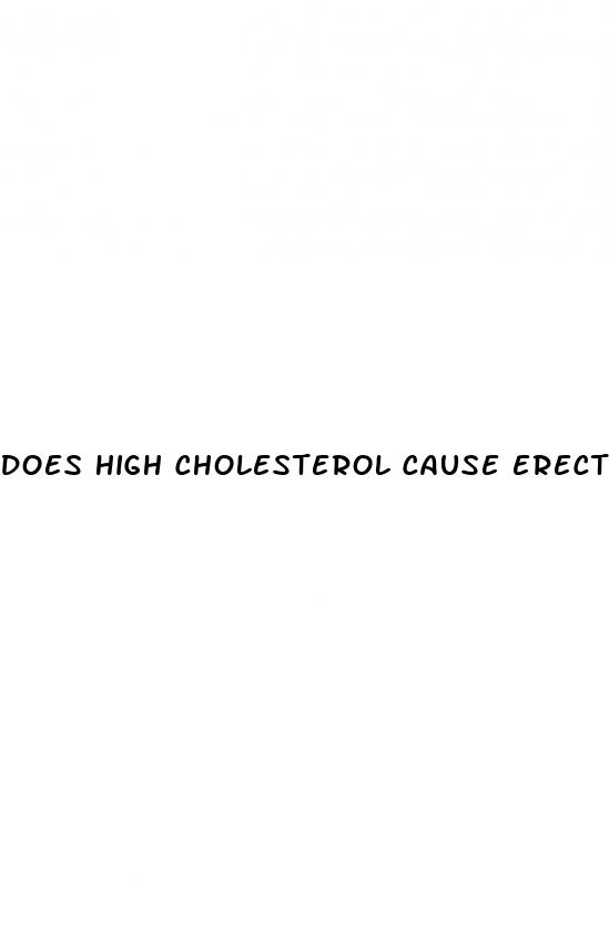 does high cholesterol cause erectile dysfunction