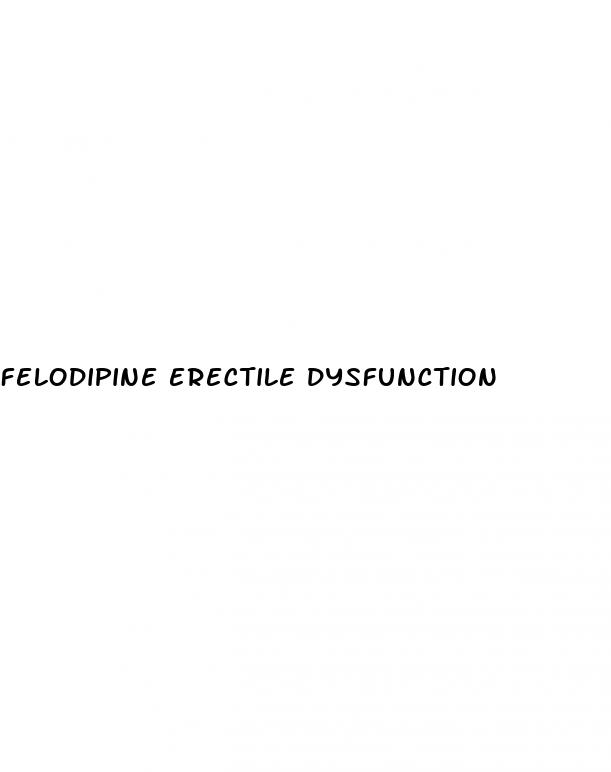 felodipine erectile dysfunction