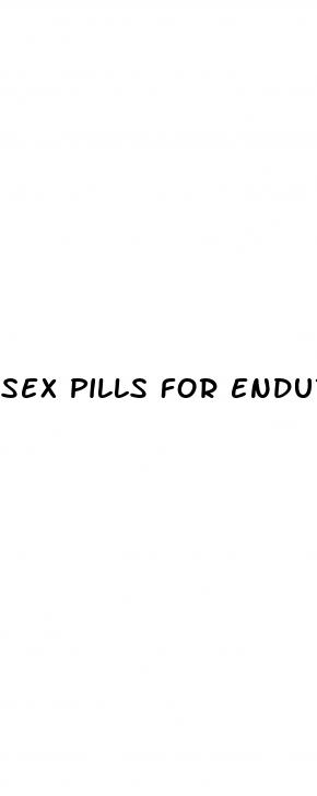 sex pills for endurance