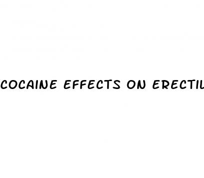 cocaine effects on erectile dysfunction