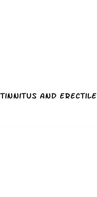 tinnitus and erectile dysfunction