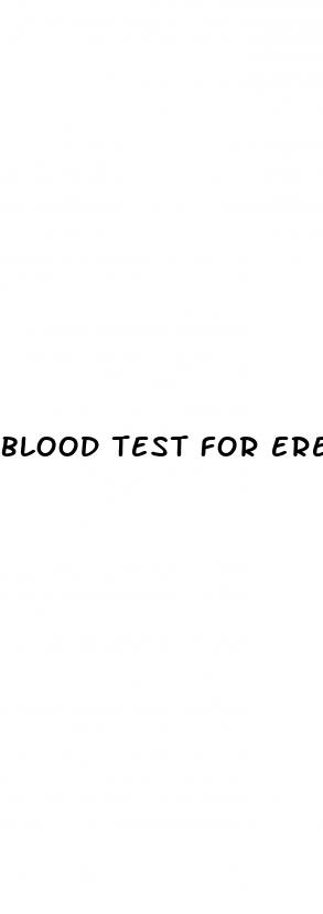 blood test for erectile dysfunction diagnosis