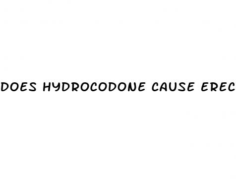 does hydrocodone cause erectile dysfunction