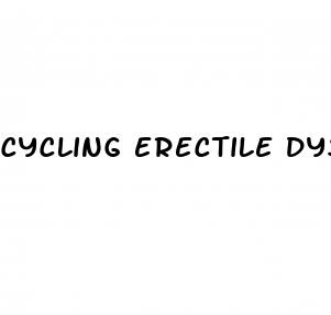 cycling erectile dysfunction