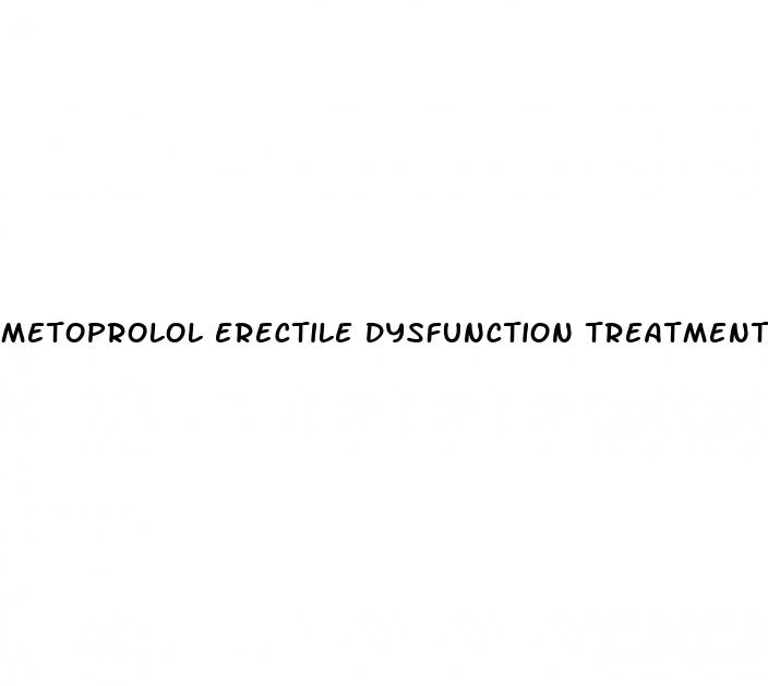 metoprolol erectile dysfunction treatment