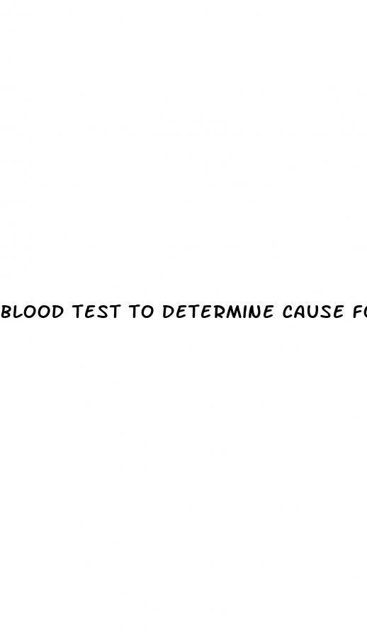 blood test to determine cause for erectile dysfunction