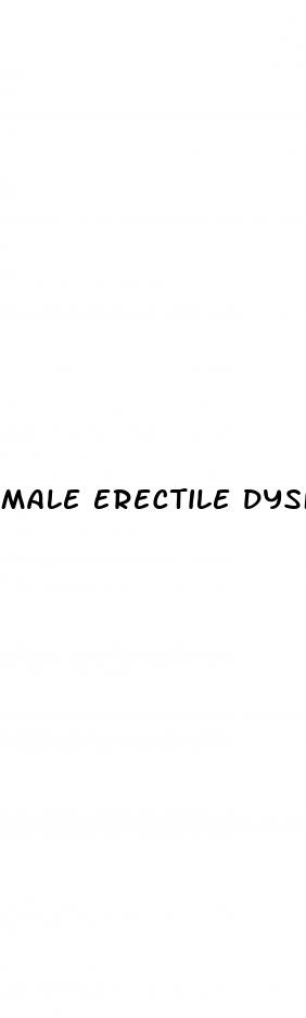 male erectile dysfunction reasons