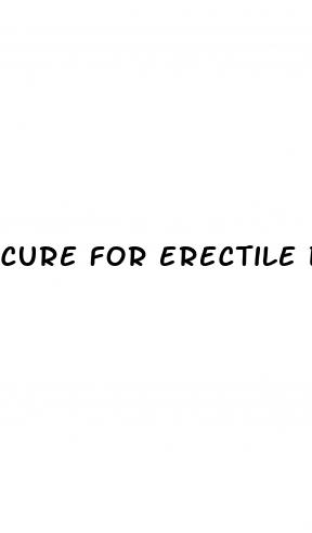 cure for erectile dysfunction