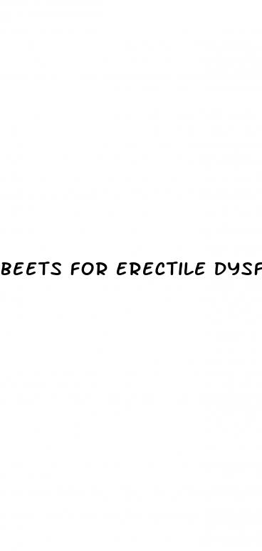 beets for erectile dysfunction