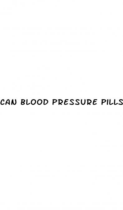 can blood pressure pills cause erectile dysfunction