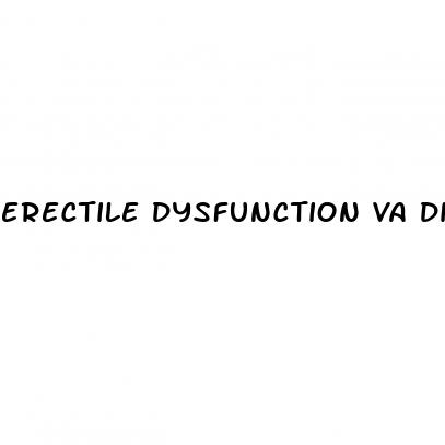 erectile dysfunction va disability rating