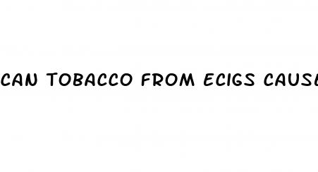 can tobacco from ecigs cause erectile dysfunction