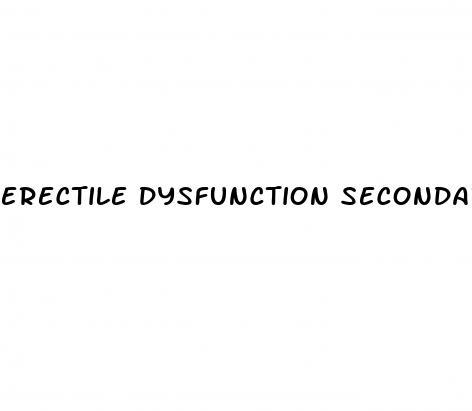 erectile dysfunction secondary to back pain