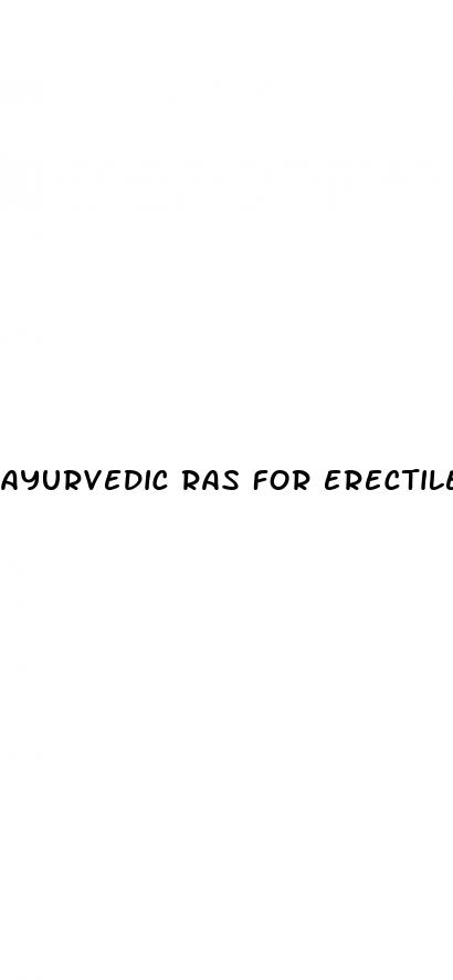 ayurvedic ras for erectile dysfunction