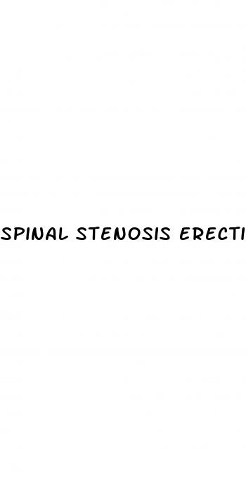 spinal stenosis erectile dysfunction