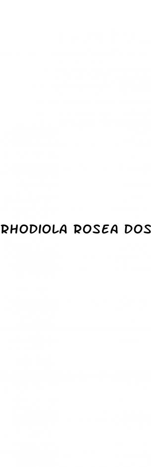 rhodiola rosea dosage for erectile dysfunction