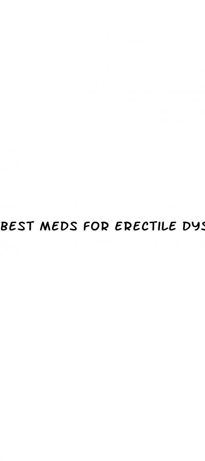 best meds for erectile dysfunction