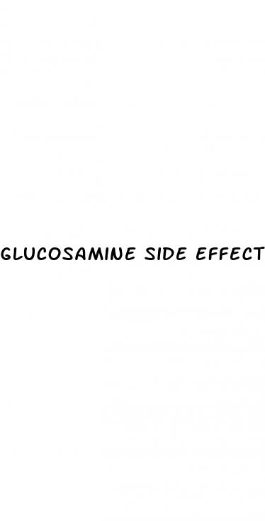 glucosamine side effects erectile dysfunction