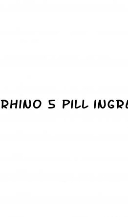 rhino 5 pill ingredients