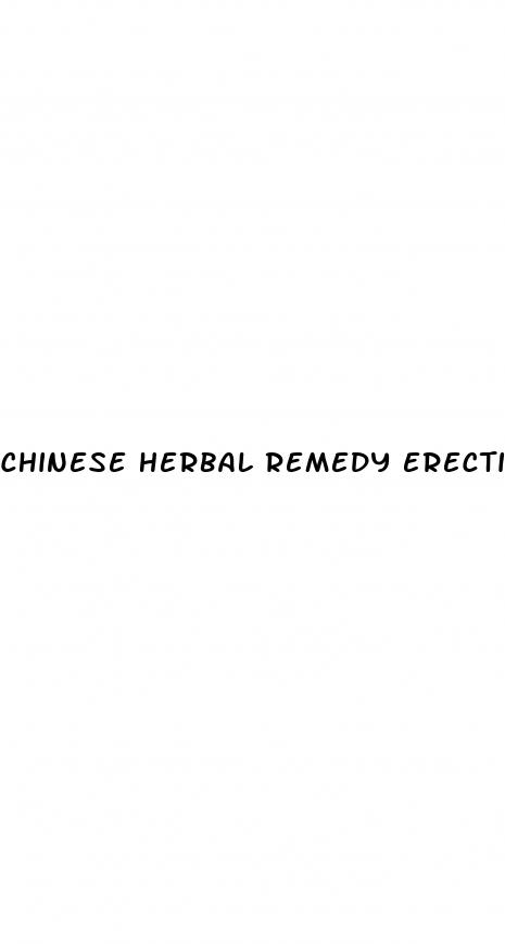 chinese herbal remedy erectile dysfunction