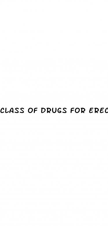 class of drugs for erectile dysfunction