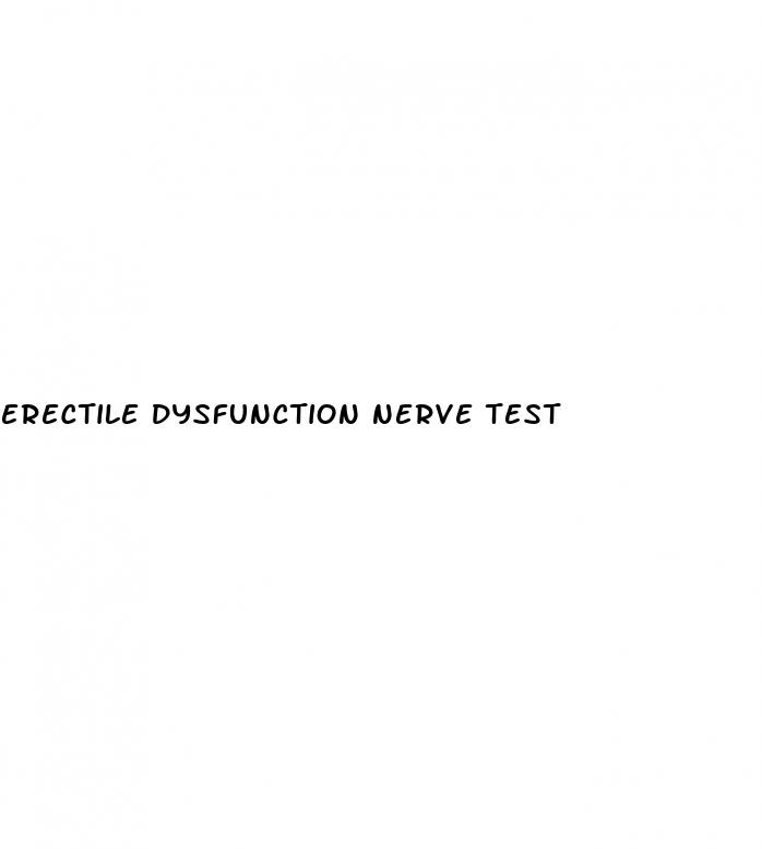 erectile dysfunction nerve test