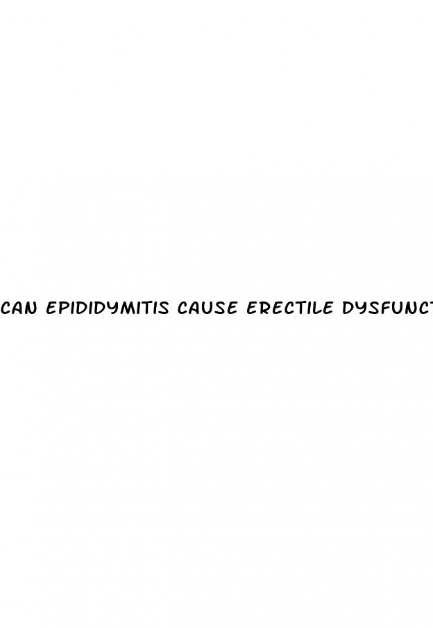 can epididymitis cause erectile dysfunction