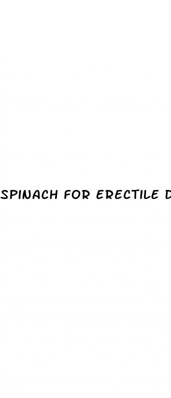 spinach for erectile dysfunction