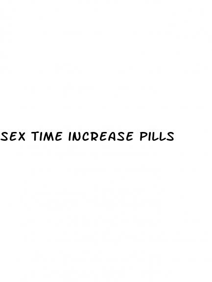 sex time increase pills