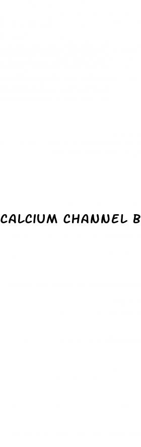 calcium channel blocker side effects erectile dysfunction