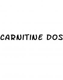 carnitine dosage for erectile dysfunction