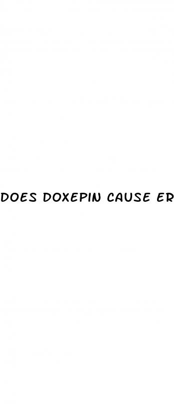 does doxepin cause erectile dysfunction