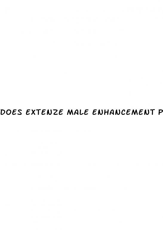 does extenze male enhancement pills work