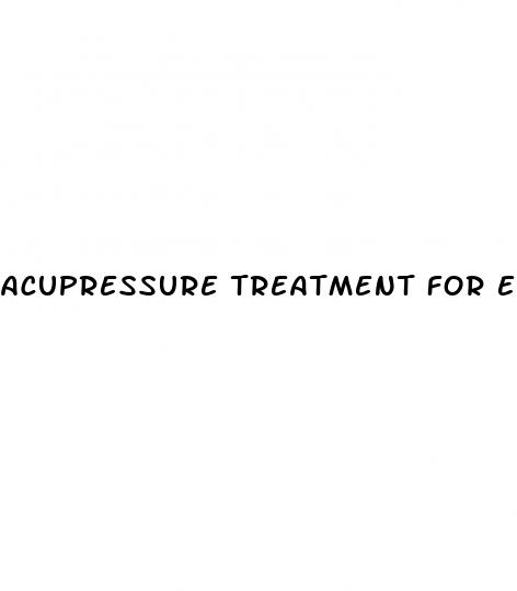 acupressure treatment for erectile dysfunction