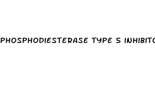 phosphodiesterase type 5 inhibitors erectile dysfunction