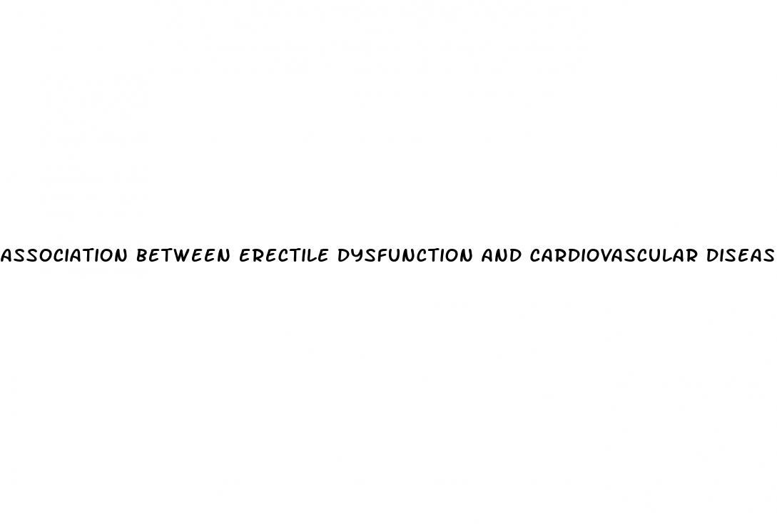 association between erectile dysfunction and cardiovascular disease