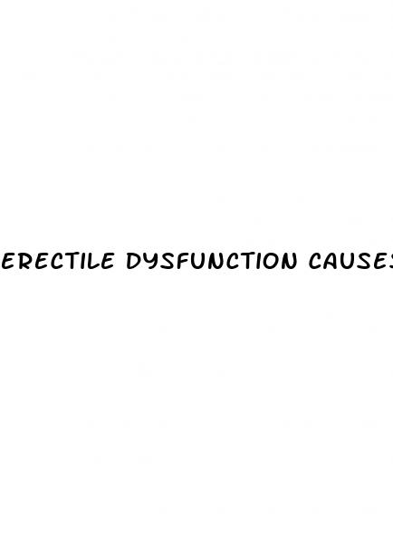 erectile dysfunction causes mental