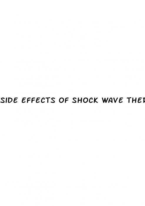 side effects of shock wave therapy for erectile dysfunction