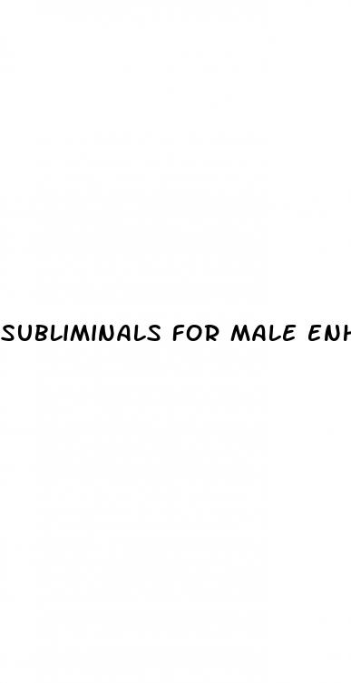 subliminals for male enhancement