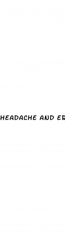 headache and erectile dysfunction