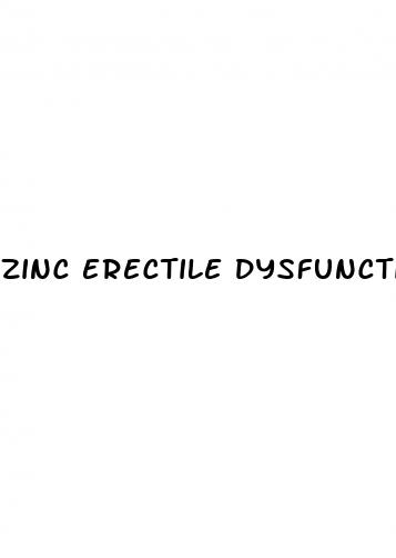 zinc erectile dysfunction dosage